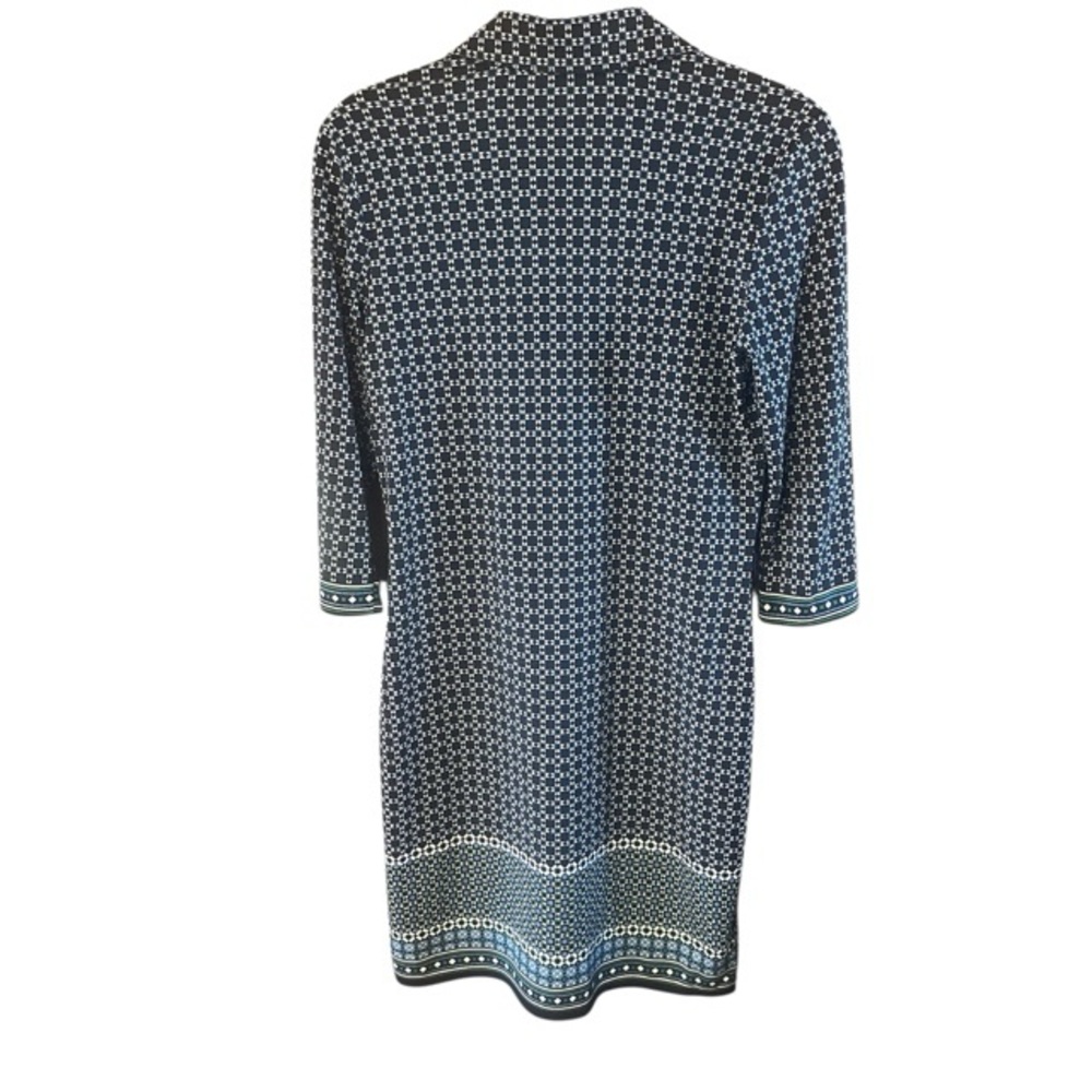 Max Studio Geometric Patterned Jersey Knit Shift … - image 2